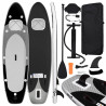 Set de tabla de paddle surf hinchable negro 330x76x10 cm 1