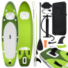 Set de tabla de paddle surf hinchable verde 360x81x10 cm 1