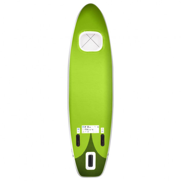 Set de tabla de paddle surf hinchable verde 360x81x10 cm M 4