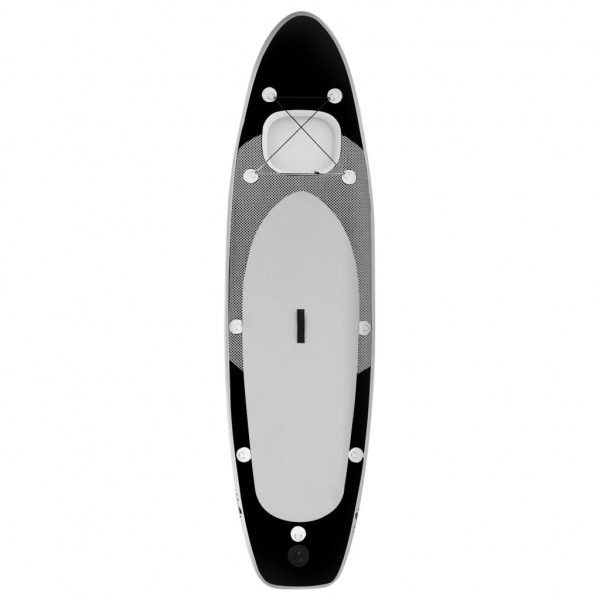 Set de tabla de paddle surf hinchable negro 360x81x10 cm M 2