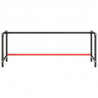 Estrutura p/ bancada 220x57x79 cm metal preto e vermelho mate 4