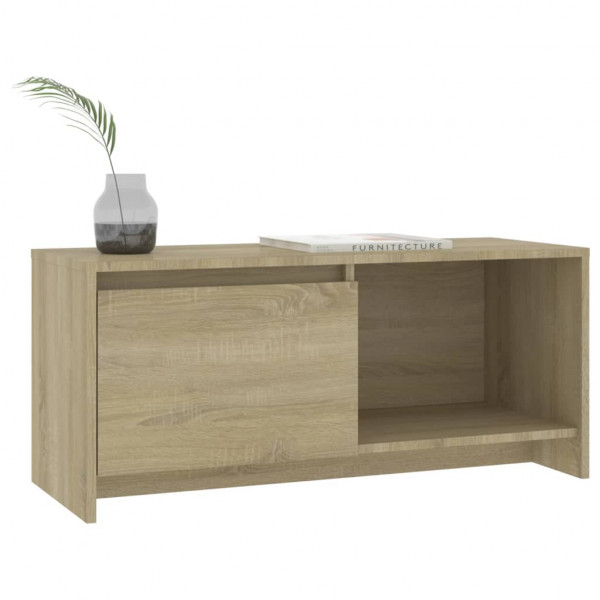 Mueble para TV madera contrachapada roble Sonoma 90x35x40 cm M 4