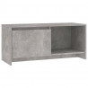 Mueble para TV madera contrachapada gris hormigón 90x35x40 cm 2