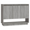 Aparador de madera de ingeniería gris Sonoma 97x31x75 cm 2