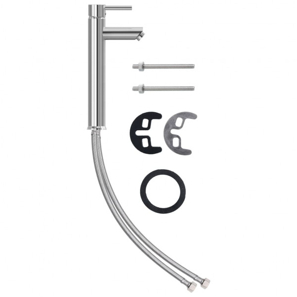 Lavabo grifo tapón pulsador cristal templado marrón M 5