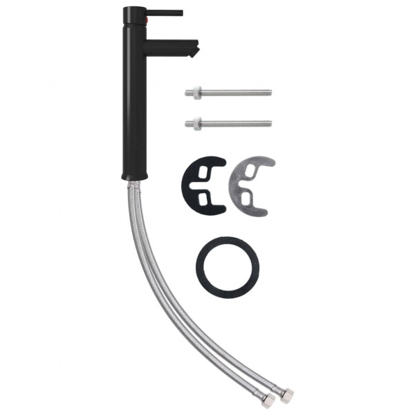 Lavabo grifo tapón pulsador cristal templado marrón M 5