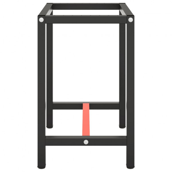 Estructura banco de trabajo metal negro y rojo mate 70x50x79cm M 4