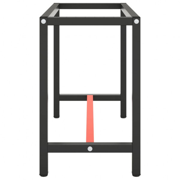 Estrutura p/ bancada 110x50x79 cm metal preto e vermelho mate M 4