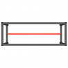 Estrutura p/ bancada 140x50x79 cm metal preto e vermelho mate 5