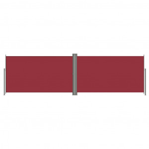 Toldo lateral retráctil rojo 180x600 cm H