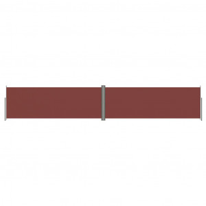 Toldo lateral retráctil marrón 180x1000 cm H