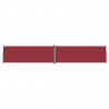 Toldo lateral retráctil rojo 180x1000 cm 2