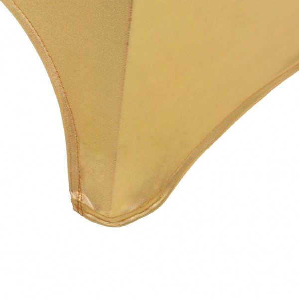 Capas elásticas para cadeiras 6 pcs dourado M 5