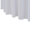 Capas de mesa elásticas 2 peças com saia 120x74 cm branco 3