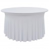 Capa extensível para mesa c/ camilha 2 pcs 150x74 cm branco 1