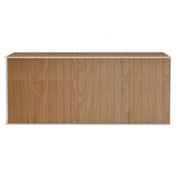 Abrigo suspenso p/ jardim 118x382x178 cm aço galvaniz. castanho M 4