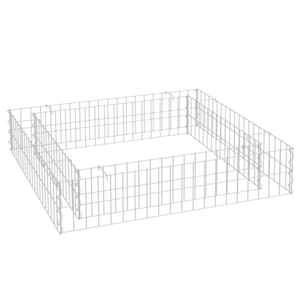 Arriate de gaviones de acero galvanizado 100x100x20 cm M 2