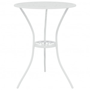 3 pcs conjunto de bistrô alumínio fundido branco H