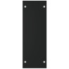 Leñero de vidrio templado negro 40x35x100 cm 4