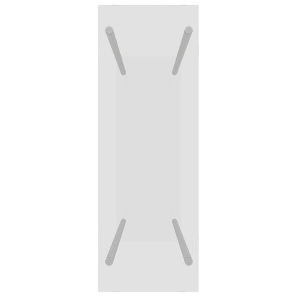 Leñero de vidrio templado transparente 80x35x100 cm M 4