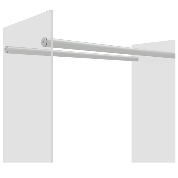 Leñero de vidrio templado transparente 80x35x100 cm M 5