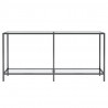 Mesa consola vidrio templado transparente 160x35x75.5 cm 3