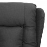 Sillón de masaje de tela gris oscuro 5