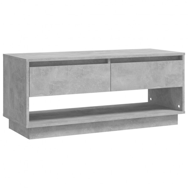 Mueble para TV madera contrachapada gris hormigón 102x41x44 cm M 2
