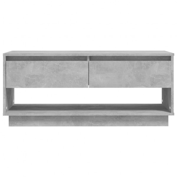 Mueble para TV madera contrachapada gris hormigón 102x41x44 cm M 5