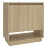Aparador de madera contrachapada roble Sonoma 70x41x75 cm 2