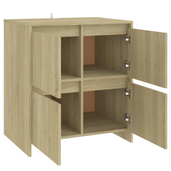 Aparador de madera contrachapada roble Sonoma 70x41x75 cm M 5