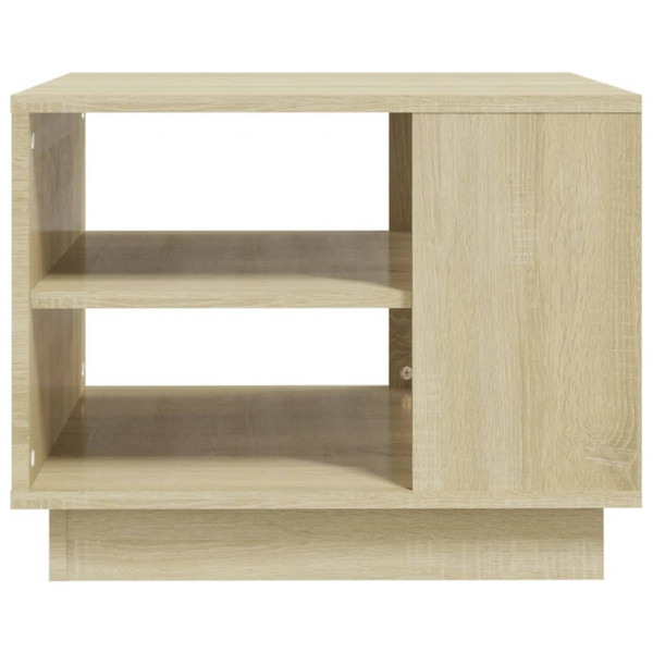 Mesa de centro madera de ingeniería roble Sonoma 55x55x43 cm M 5