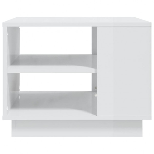 Mesa de centro 55x55x43 cm aglomerado branco brilhante M 5