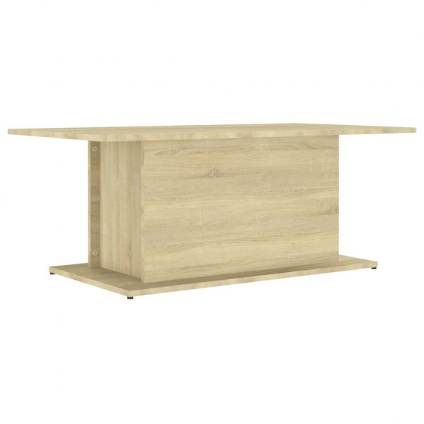 Mesa de centro madera de ingeniería roble Sonoma 102x55.5x40 cm M 2