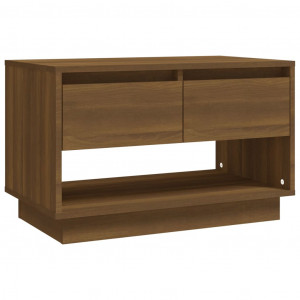 Mueble de TV de madera de ingeniería marrón roble 70x41x44 cm H