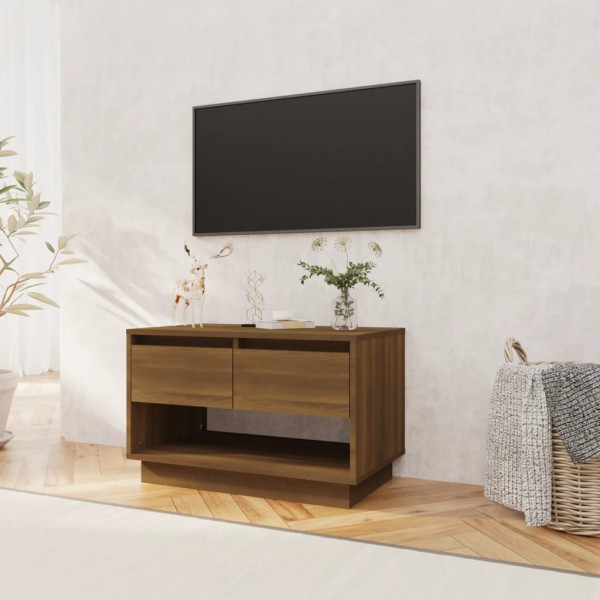 Mueble de TV de madera de ingeniería marrón roble 70x41x44 cm M 3