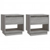 Mesitas noche 2 uds madera ingeniería gris Sonoma 45x34x44 cm 2