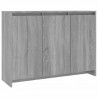 Aparador de madera de ingeniería gris Sonoma 102x33x75 cm 2