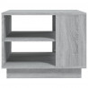 Mesa de centro madera de ingeniería gris Sonoma 55x55x43 cm 5