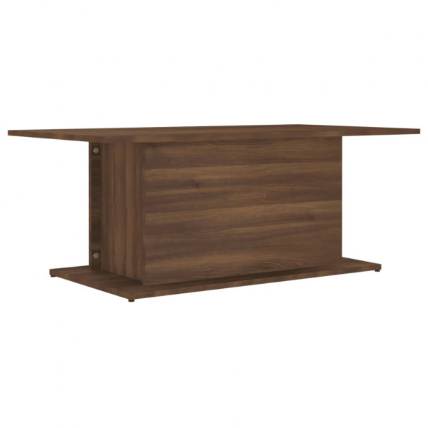 Mesa de centro madera de ingeniería marrón roble 102x55.5x40 cm M 2