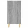 Aparador de madera de ingeniería gris Sonoma 103.5x35x70 cm 5