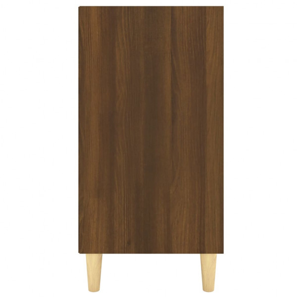 Aparador de madera de ingeniería marrón roble 103.5x35x70 cm M 5