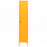 Armario taquilla de acero amarillo mostaza 35x46x180 cm 3