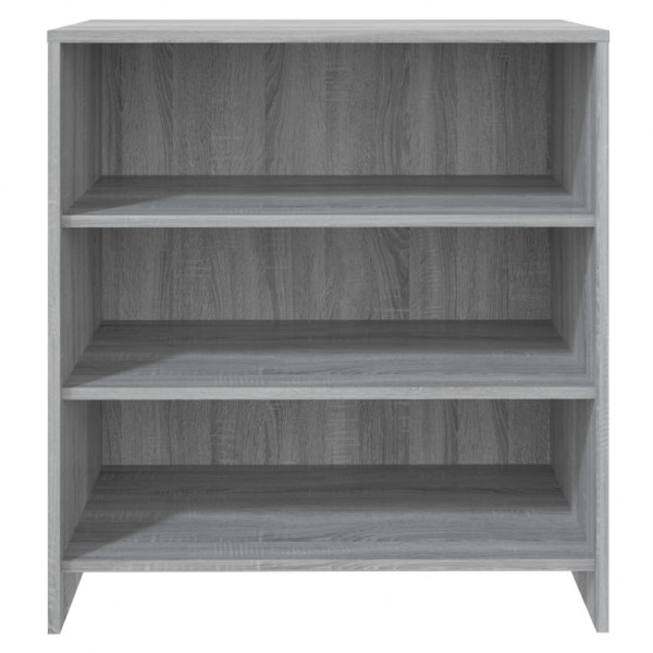 Aparador de madera de ingeniería gris Sonoma 70x40.5x75 cm M 5