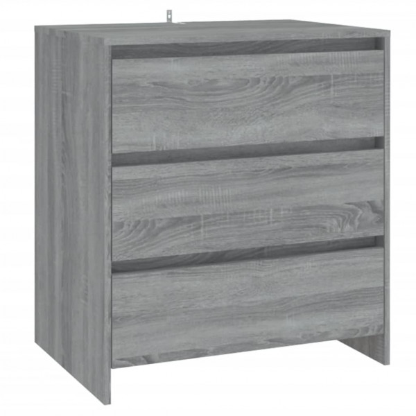 Aparador de madera contrachapada gris Sonoma 70x41x75 cm M 2