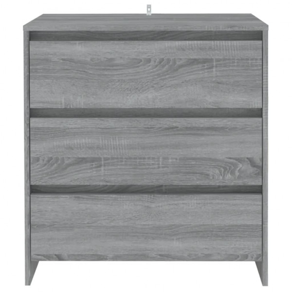 Aparador de madera contrachapada gris Sonoma 70x41x75 cm M 3