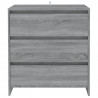 Aparador de madera contrachapada gris Sonoma 70x41x75 cm 3