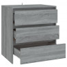Aparador de madera contrachapada gris Sonoma 70x41x75 cm 5
