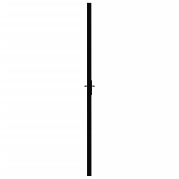 Puerta interior vidrio ESG y aluminio negro 93x201.5 cm M 4