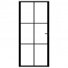 Puerta interior vidrio ESG y aluminio negro 93x201.5 cm 3